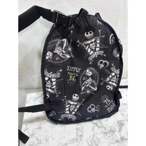 Disney Nightmare Before Christmas Flip Pak Reversible Backpack Jack & Sally Blk - Picture 5 of 10